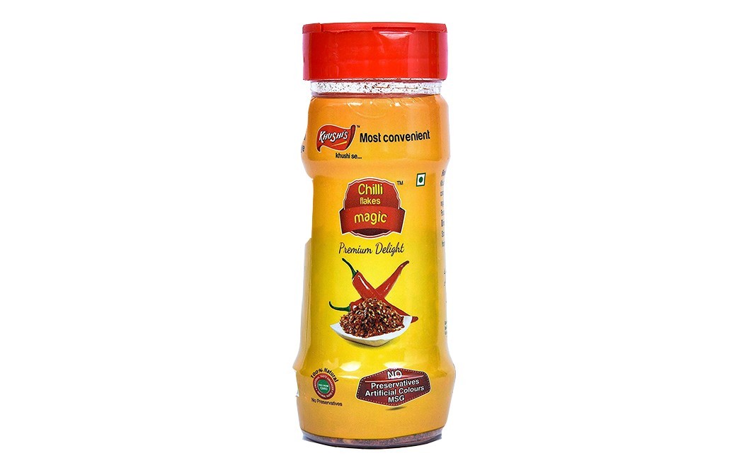 Khushi's Chilli Flakes Magic    Plastic Bottle  50 grams